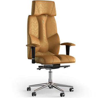 Cadeira de Escritório Ergonómica KULIK SYSTEM Business | Têxtil Antara | Honey - 1