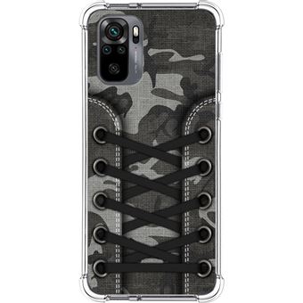 Capa Tumundosmartphone de silicone anti-choque para Xiaomi Redmi Note 10 / 10S design Tênis 15 desenhos - 1