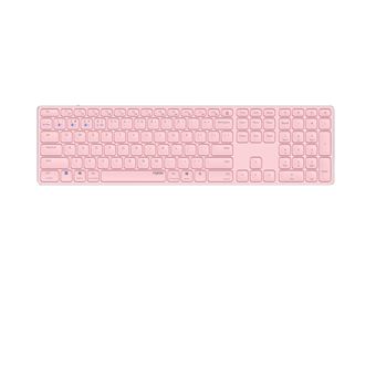 Teclado Wireless Rapoo E9800M | Rosa - 1