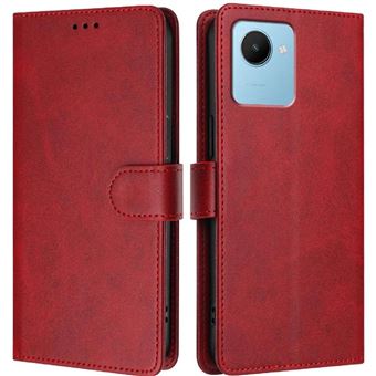 Capa Clássica Flip ZURSANA para REALME C30S com Bloqueio RFID  | Vermelho - 1