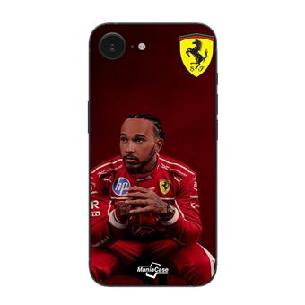 Capa Maniacase para Iphone 16E | Hamilton Scuderia Ferrari Papel de Parede Oficial - 1