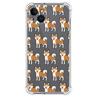 Capa Tumundosmartphone de silicone anti-choque para iPhone 14 Plus (6.7) design Dogs 08 Desenhos - 1