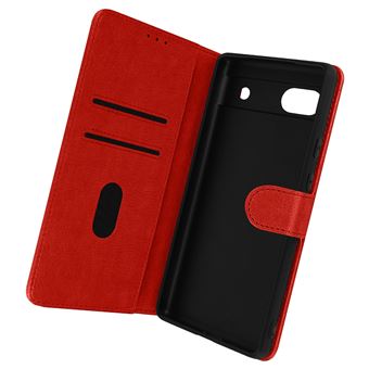Capa Fólio Avizar para Google Pixel 6a Aba com função de suporte - Vermelho - 1