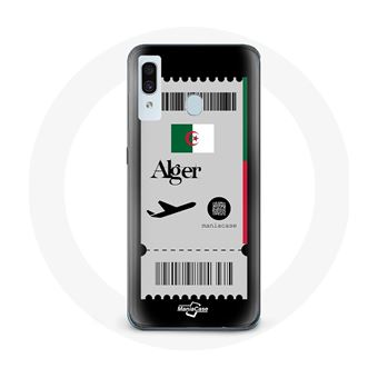 Capa Maniacase para Samsung Galaxy A20E Bilhete de Avião Alger - 1