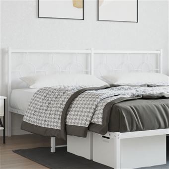 Cabeceira de substituição vidaXL | 200 cm | metal branco - 1