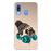Capa Hapdey para Samsung Galaxy A40 2019 Design Hipster Pug A Música é a Minha Fuga em Silicone Flexível e TPU_0