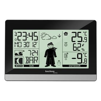 Estação Meteorológica Digital Technoline WS 9612 | Cinzento - 1