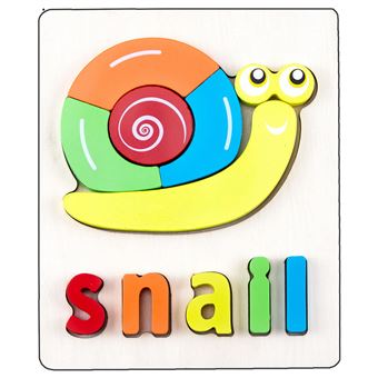 Puzzle Zhishangs Infantis 3D Caramujos #KM143 | 11 Peças - 1