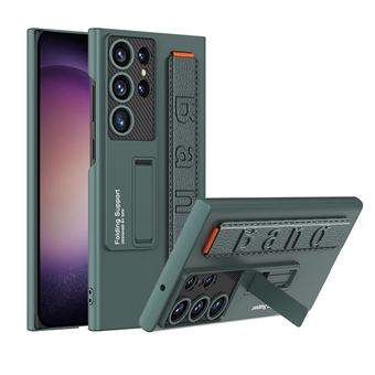 Capa V-REEL para Telemóvel com pulseira de couro para Samsung S23 Ultra - Verde - 1