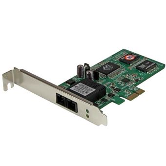 Cartão de Rede StarTech.com NIC adaptador de placa de rede de fibra SC multimodo Gigabit Ethernet PCI Express (PCIe) - 550 m - 1