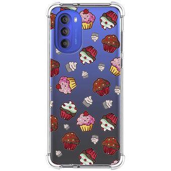 Capa Tumundosmartphone de silicone anti-choque para Motorola Moto G51 5G design Muffins desenhos - 1