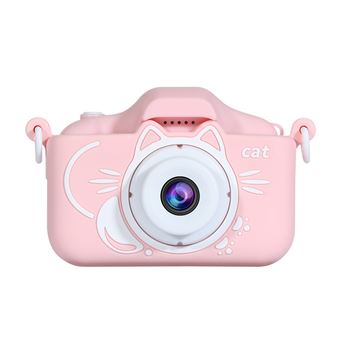 Máquina Fotográfica para Crianças CO-Phénix H5 Full HD | Gato Rosa | 32G | 600 mAh - 1