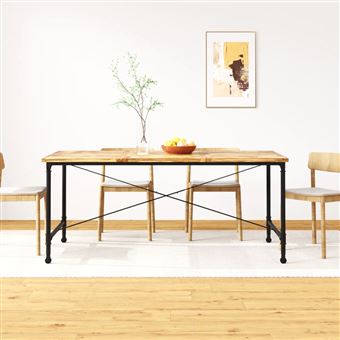 Mesa de Jantar vidaXL Madeira de Mangueira Maciça 180cm 243993 - 1