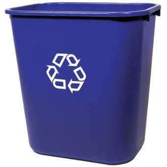 Caixote do Lixo Rubbermaid 2956-73 - Azul - Caixotes do Lixo - Compra na