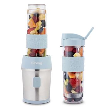 Liquidificador Portátil H.Koenig SMOO16 | 300W | 570 ml | 2 Garrafas - Verde - 1