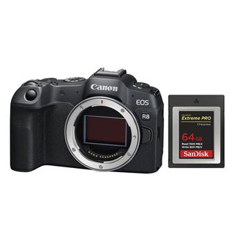Canon EOS R8 Body+SanDisk 64GB Extreme Pro CF CFexpress Card Type B - 1