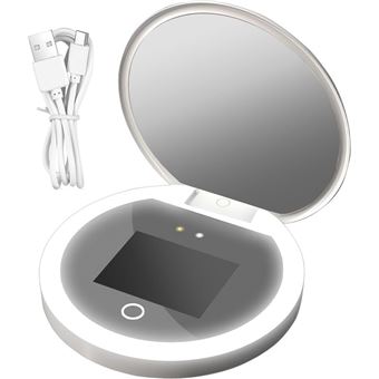 Câmara Portátil de Teste de Protetor Solar Orysin com Espelho de Maquilhagem LED e Ampliação 2X | Dobrável | Inteligente - 1