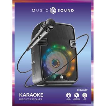 Coluna Portátil Estéreo Music Sound 8018080433689 | Preto - 1