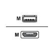 Cabo USB M-Cab 1m, USB2.0 Micro-B/USB2.0-A 1m Micro-USB B USB A Branco