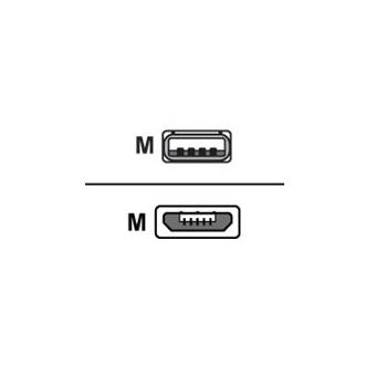 Cabo USB M-Cab 1m, USB2.0 Micro-B/USB2.0-A 1m Micro-USB B USB A Branco