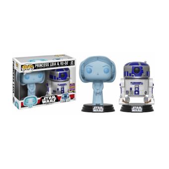Funko Pop! Star Wars - 2-Pack Leia Holo & R2D2 Exclu Pop 10cm - 1