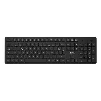 Teclado + Rato Port Designs 900904-FR | Idioma: Francês | Preto - 1