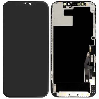 Bloco Completo Clappio para iPhone 12 e 12 Pro | Ecrã LCD + Vidro Táctil Compatível - Preto - 1