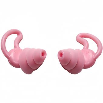 Tampões de Silicone para os Ouvidos BAYKAR | Antirruído | Impermeáveis QT02 | Rosa - 1