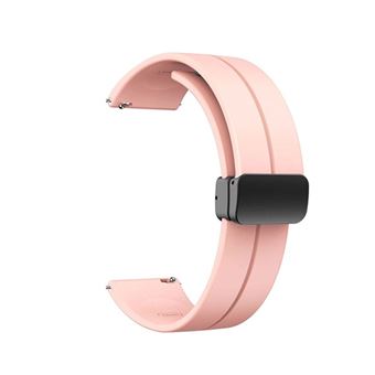 Bracelete Silicone Fecho Magnético CapaSmart para Huawei Watch GT 6 - 46mm | Rosa Claro - 1