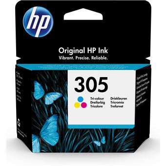 Pack de Tinteiros HP 305 Original Ink Cartridge 3YM60AE | Ciano | Magenta | Amarelo - 1