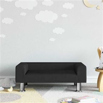 Sofá Infantil vidaXL | 70x45x26,5 cm | veludo preto - 1