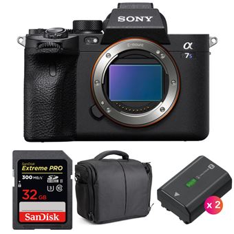 Câmara Sony Alpha a7S III Corpo + SanDisk 32GB Extreme PRO UHS-II SDXC 300 MB/s + 2 Sony NP-FZ100 + Bolsa - Preto - 1