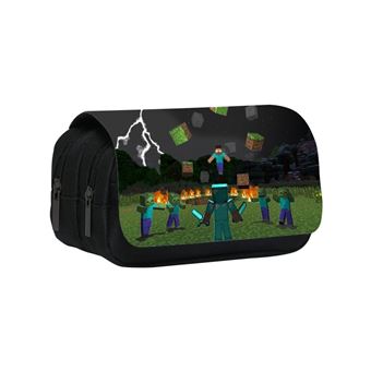 Estojo DreamWorks | Minecraft | 20 x 10 x 7.5 cm | Preto 5156 - 1