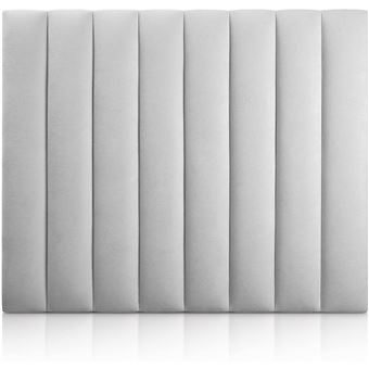 Cabeceira de Cama Morfeo Nordik | Madeira estofada | Cinzenta | Para Cama de 150 cm - 1