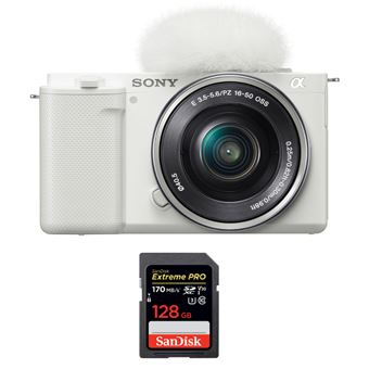 Sony ZV-E10 + 16-50mm Branco + 1 SanDisk 128GB Extreme PRO UHS-I 170 MB/s + PDF 15 Técnicas para Melhorar as suas Fotografias - 1