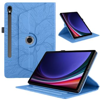 Capa ZURSANA para Samsung Galaxy Tab S10 FE 10,9 2025 / S9 FE 10,9 / S9 11 " 2023 | Pele PU | Suporte Giratório 360 Graus | Azul - 1