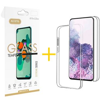 Pack Accetel 1 x Película de Vidro Temperado 2.5D + Capa para Xiaomi MI 11 Lite 5G Dupla 360º - Transparente Clear - 1