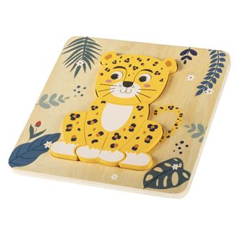 Puzzle de madeira Zopa Leopard - 1