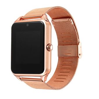 Smartwatch A60 | 1.54'' | Ecrã Táctil | Monitorização de Sono | Câmara | Email | Compatível com Android - Dourado - 1