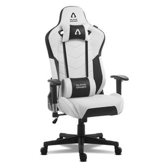 Cadeira Gaming Alpha Gamer Zeta | Branca/ Preta - 1