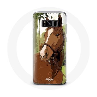 Capa Maniacase para Samsung Galaxy S8 Plus Quarto de Milha Castanho Raça de Cavalo - 1