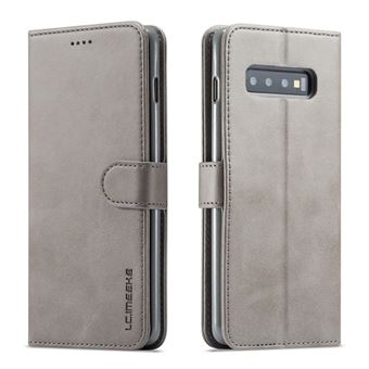 Capa Magunivers PU estande cinza para Samsung Galaxy S10