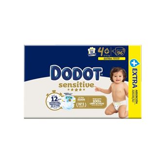 Fraldas Dodot Sensitive | Tamanho: 4+ (10/15kg ) | 96 Unidades - 1