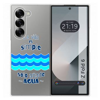 Capa rígida TUMUNDOSMARTPHONE para Samsung Galaxy Z Fold 6 5G design água desenhos - 1
