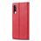 Capa PU estilo retro com titular do cartão vermelho para Samsung Galaxy A50_2