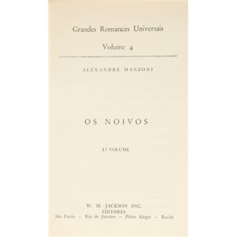 Os noivos. [2 volumes] - 1