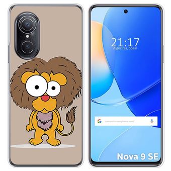 Capa Tumundosmartphone de silicone para Huawei Nova 9 SE design Desenhos de Leão - 1