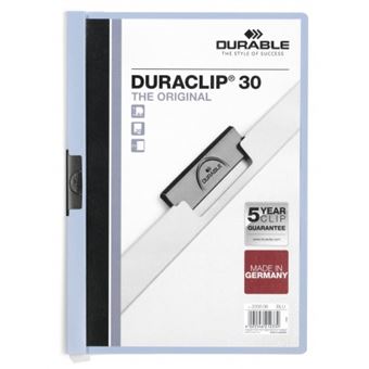 Capa de Arquivo Durable Duraclip 30 | Azul claro, Transparente - 1