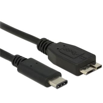Cabo Usb DeLOCK 0.5m USB3.1 C - MicroUSB3.1 B | Preto - 1