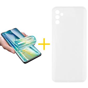 Pack 1 x Película de Hidrogel + Capa skyhe para Samsung Galaxy A36 5G | Silicone Liso | Transparente Clear - 1
